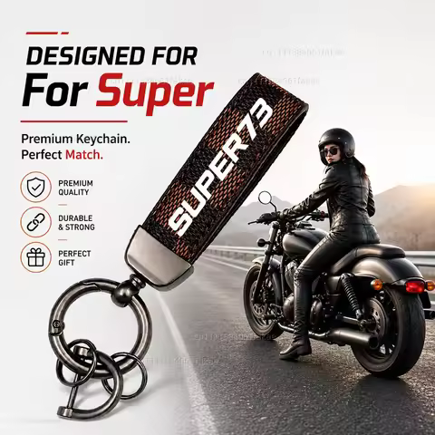 For Super 73-S1 73-S2 73-Z1 73-ZX 73-RX Motorcycle Keychain Custom Logo Gift for Rider Men Women