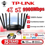 💯SayGoodbye to Lag👍TP-LINK CordlessModem Router 9900Mbps 4G/5G SIMCard Unlimited Data Bypass Hotspot