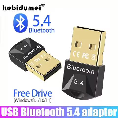USB Bluetooth 5.4 Adapter Audio Dongle Adapter Mini USB Wireless Receiver/Transmitter For PC Speaker