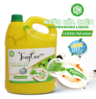 Nước Rửa Chén Tonycare 4kg – Hương Trà Xanh – Đánh Bay Dầu Mỡ – Dịu Nhẹ Da Tay