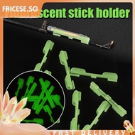 [fricese.sg] 20pcs Night Fishing Rod Tip Light Holder Clip Rods Feeder Fluorescent Glow Stick