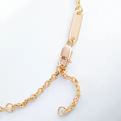 Luxury 100% Real 18k Gold Women's Bubble Diamond Bracelet Rose Gold Bracelet