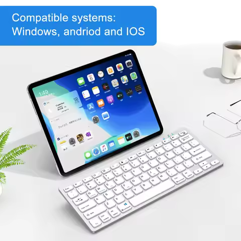 Russian Tablet Keyboard Wireless For iPad Tablet Korean English Letters Portable Keyboard Lightweigh