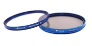 Polaroid Optics 72mm Multi-Coated Dual Filter Kit BLUE (MC UV, CPL)