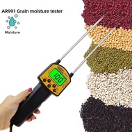 AR991 ดิจิตอล LCD Grain Moisture Meter สําหรับข้าวสาลีข้าวโพดข้าวถั่วลิสงถั่วเหลือง Grain ความชื้นเม