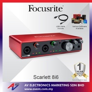 Focusrite Scarlett 8i6 8x6 USB Audio/MIDI Interface (3rd Generation)