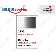 Scratch Removal Spray Paint for TOYOTA COROLLA CROSS SILVER GRAY color code 1K0 - METAL STREAM genui