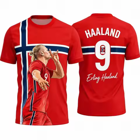 2026 Norway Football T-Shirt Haaland Polyester Breathable T-Shirt