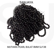 Mutiara Ringan Sintetis / Mote Ringan / Manik Ringan / Manik Mutiara Bulat 8mm / Mutiara Pearl Bulat 8mm