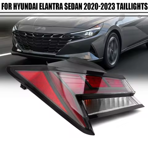 LED Rear Tail Light For Hyundai Elantra 2020 2021 2022 2023 Signal Stop Brake Lamp Bumper Warning Li