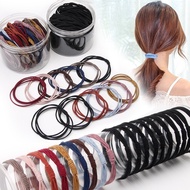[SG SELLER] 20Piece Set Korean Style Fashion Hair Tie Rubber Band High Elasticity Scrunchie Ponytail