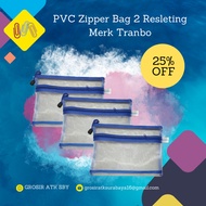 Zipper Folder Pvc Zipper Bag 2 Zippers (Transparent Model) A4 Size