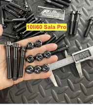 (Đen PVD Titanium) Ốc Titan Đen 10li23 10li30 10li40 10li50 10li60 Pro Salaya H9D16