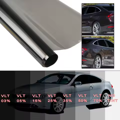 Car Window Tint Film 1/5/15 Percent VLT Sun Shade Films Window Privacy Film Anti Look Vinyl Foils Su