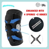 🇲🇾Adjustable Alloy Aluminum Hinge 4 Springs Knee Guard Support Pad Open Patella Pelindung Lutut Stra