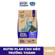Nutri Plan Adult Cat Food Granules 1.5kg Bag for Cats from 1 Year Old