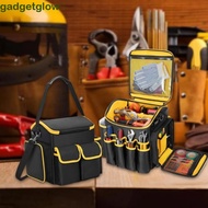 GADGETGLOW​ Tool Kit, Portable Large Capacity Tool Bag, Removable Baffle Waterproof Thickened Wear-r