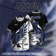 COQGM Officiai Angel's Wings Design - Futsal Football baju jersey custom name baju lelaki Thailand V