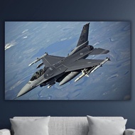 F16 Falcon Fighter Jet Canvas Military Aircraft Print