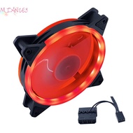MIZ 120mm PC Case Fan 12V Big 4p And 3p 1200rpm RGB Desktop Computer Heat Dissipation Colorful Lumin