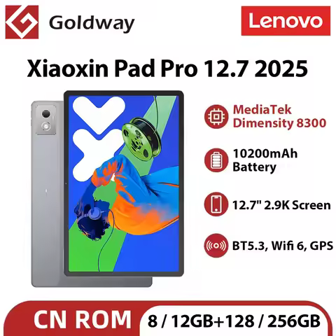 Lenovo Xiaoxin Pad Pro 2025 Tablet 128GB 256GB ROM Dimensity 8300 12.7'' 144Hz 2.9K Display 10200mAh