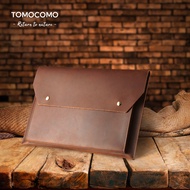 TOMOCOMO Vintage Crazy Horse Real Leather Male Tablet Sleeve Case For Macbook Pro 13.3'' 14.2'' 16.2'' Bussiness Laptop Case