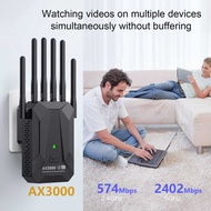 WIFI6AX3000 Repeater Signal Amplifier Dual Band Extender Gigabit Network Port wifi6 Router