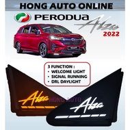 PERODUA ALZA 2022 - 2024 FRONT MIRROR COVER DYNAMIC LED WITH SIGNAL RUNNING ALZA ACCESSORIES