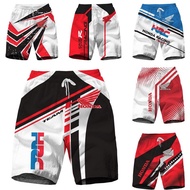 New Honda 3D Print Men's Sportswear Board Shorts HRC Motorcycle Racing Car  Joggers Beach Short Pant
