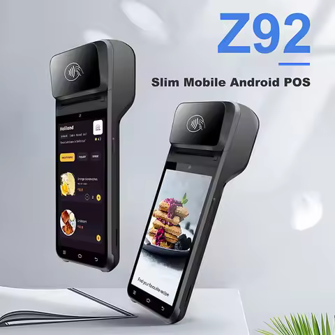 Z92 Android 13 Handheld Terminal POS Printer Portable 58mm Thermal Receipt Printer 4G Bluetooth NFC 