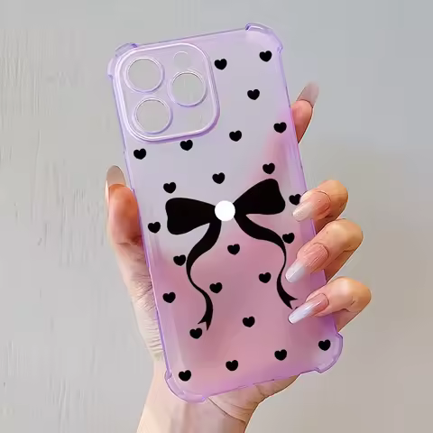 Bowknot Bow Tie Frosted Case For Honor 400 Lite Power GT Pro 300 Ultra 200 100 90 Smart 80 70 Pro X7