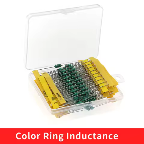 20 Values 0410 Inductor Assorted Kit 1uH-4.7MH 0.5W Color Ring Inductance 1UH 2.2UH 4.7UH 6.8UH 220U