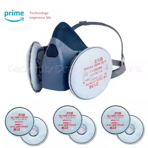 7502 2135/2138 P3 R Particulate Filter with nuisance level Half Facepiece Mask Reusable Respirator O