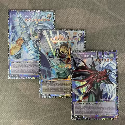 Orica YUGIOH Collection DIY Proxy Cards - Favorite HERO Flame Wingman Shining Flare Wingman Winged K