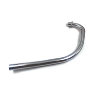 Retro-refitted Smoke Pipe in Front of Exhaust Pipe of GN125 GS125 Motorcycle