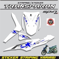 SUZUKI Transparent Uv Sticker Spin 125 Star Striping New Product RACING Striping