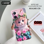 HP REALME C33 Case - Casehp - REALME C33 Casing - Cat Case 2 - Cellphone Skin - REALME C33 Silicone 