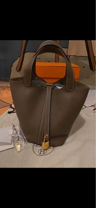 Hermes Picotin Lock 18  etoupe ghw大象灰
