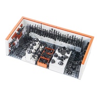 520 Pcs WW2 Military Base Building Brick Set for Army Minifigure War Accessories, Armory Swat Team W