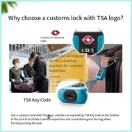 TSA Customs Lock Anti-Theft Small Padlock Cable Luggage Lock Combination Lock tsa Lock