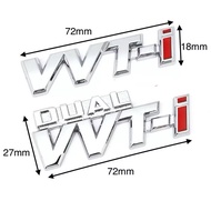 DUAL VVT-I VVTI embossed logo size 2.7cm*7cm car body sticker