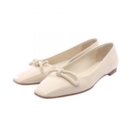 【二手，A級】 Salvatore Ferragamo Ferragamo ANNIE 淺米漆皮女鞋