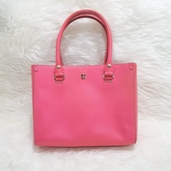 preloved kate spade leather bag pink authentic / tas ori