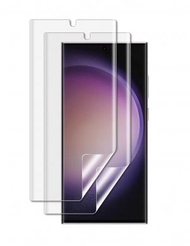 S21UW (2片裝) Samsung Galaxy S21 Ultra高清水凝膜保護貼可用指紋解鎖送貼膜器手機手提電話螢幕保護貼
