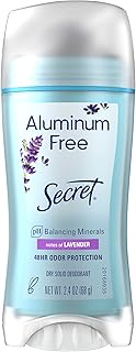Secret Aluminum Free Deodorant for Women, 48hr Odor Protection, Naturally Derived Ingredients, Free 