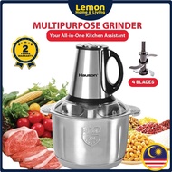 🍋Hauson 3L Multipurpose Grinder Electric Meat Grinder Food Processor Chopper Garlic Grinder Meat Cut