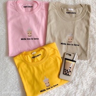 ↂ℡Milk Tea Customized Tshirt   Unisex Active Life  American Size