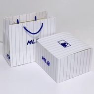 Topi Baseball MLB LA Krem Visor Biru C-083