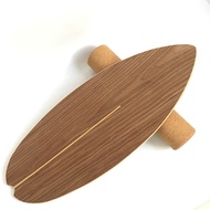 Walnut Balance Board Wooden Balance Board Skiing Yoga Training Balance Board Cork Roller Two Colors