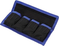 PATIKIL Camera Battery Bag, 4 Pockets Nylon DSLR Battery Bag Holder Storage Bag for AAA Battery and